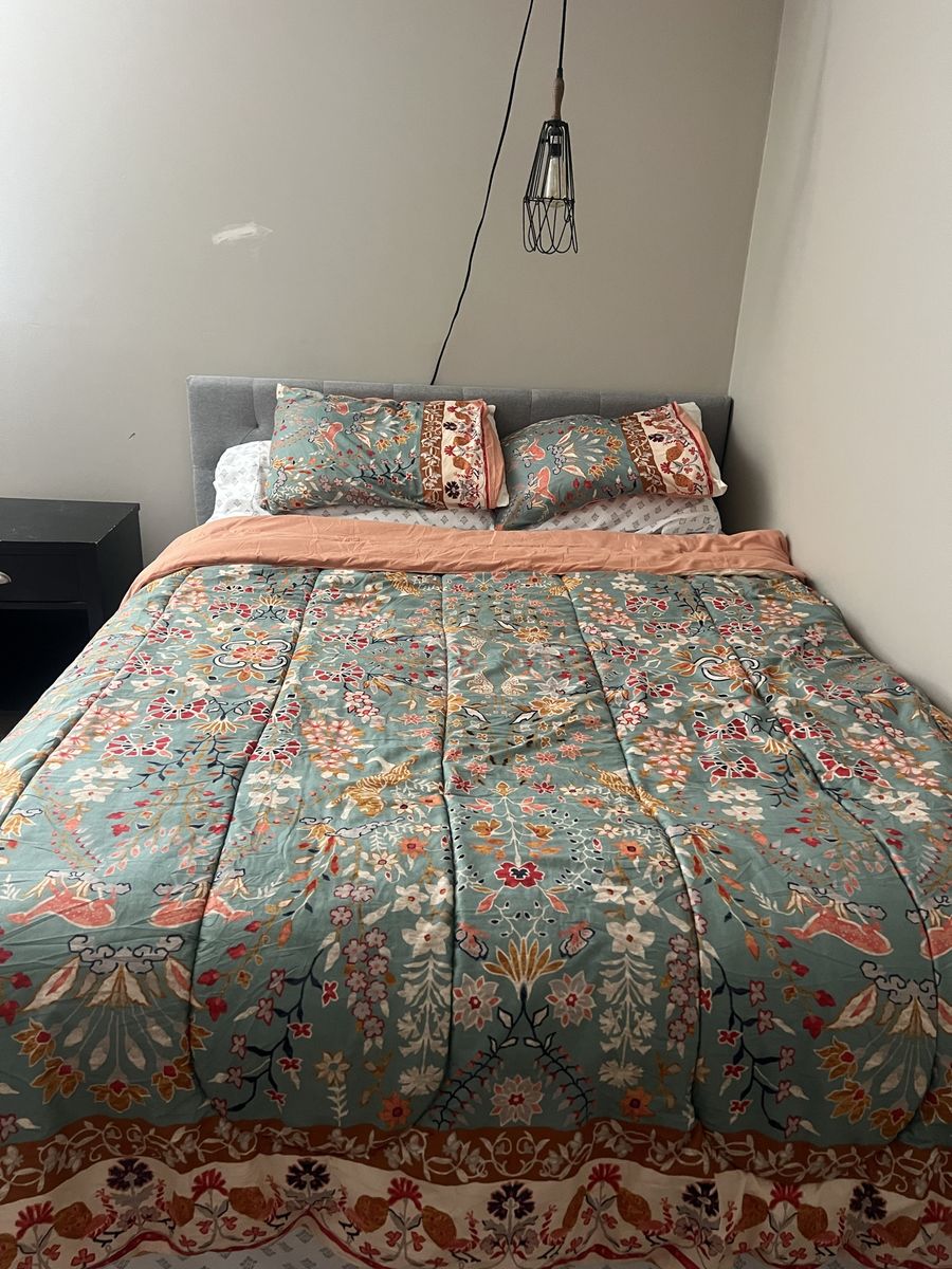 Queen comforter and 2 pillow shams