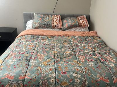 Queen comforter and 2 pillow shams