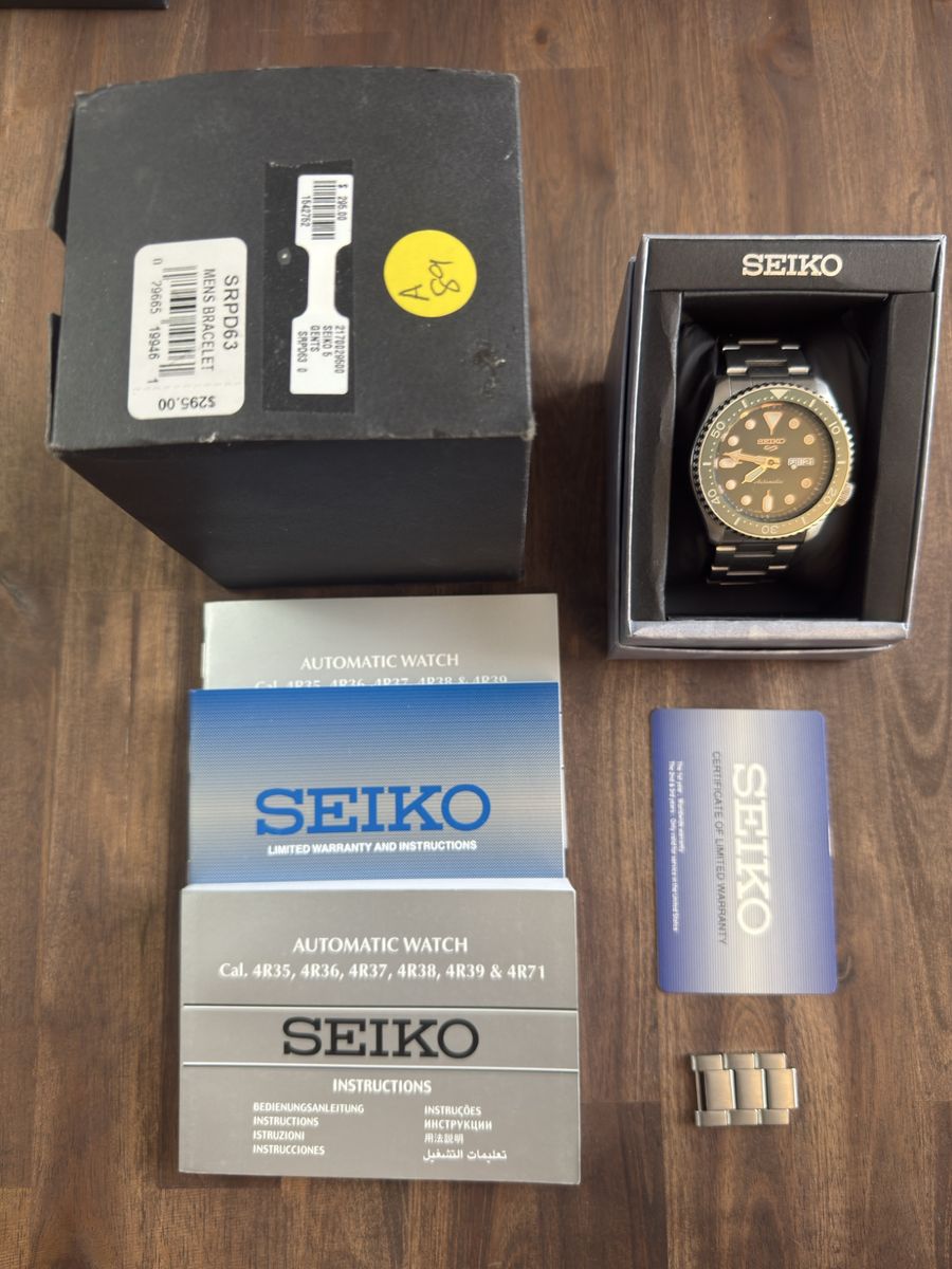 Automatic Sieko Watch - SRPD63 w/Bezel Mod