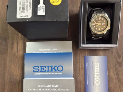 Automatic Sieko Watch - SRPD63 w/Bezel Mod