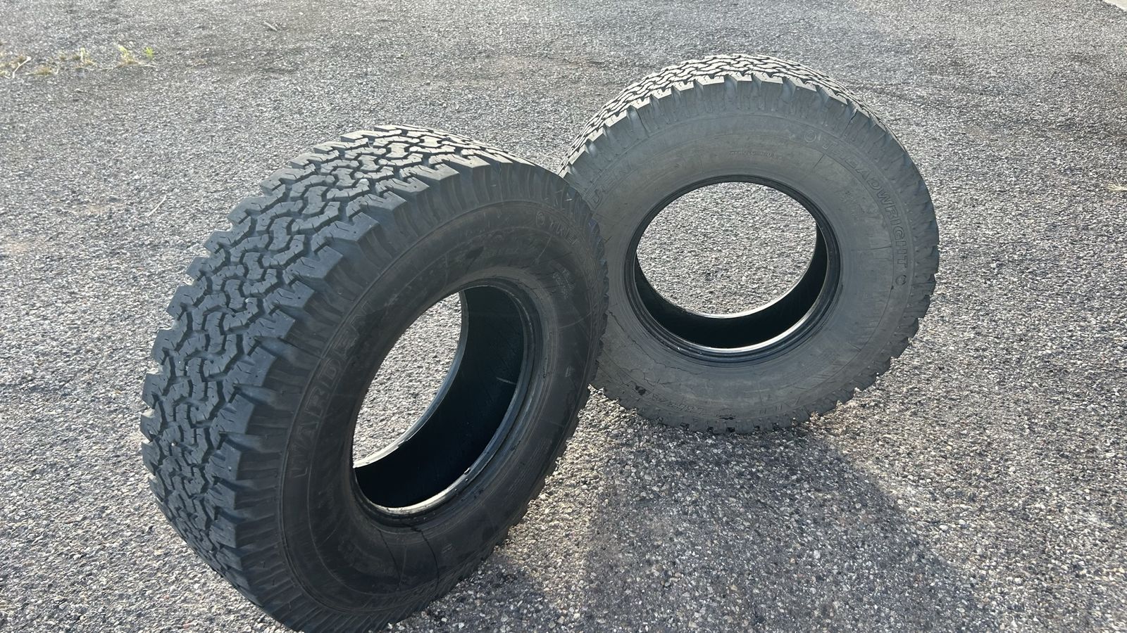 2 Almost New Truck Tires