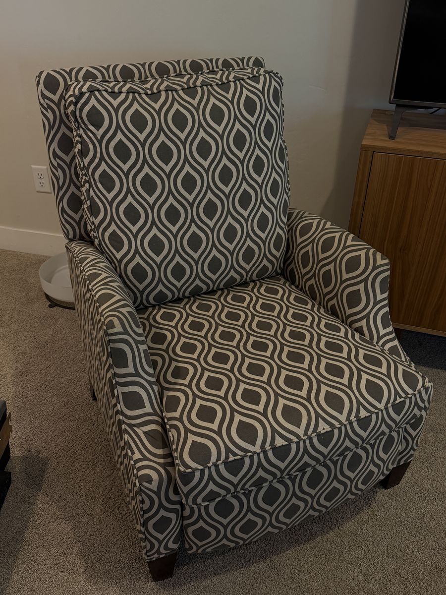 Patterned Recliner Armchair