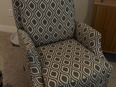 Patterned Recliner Armchair