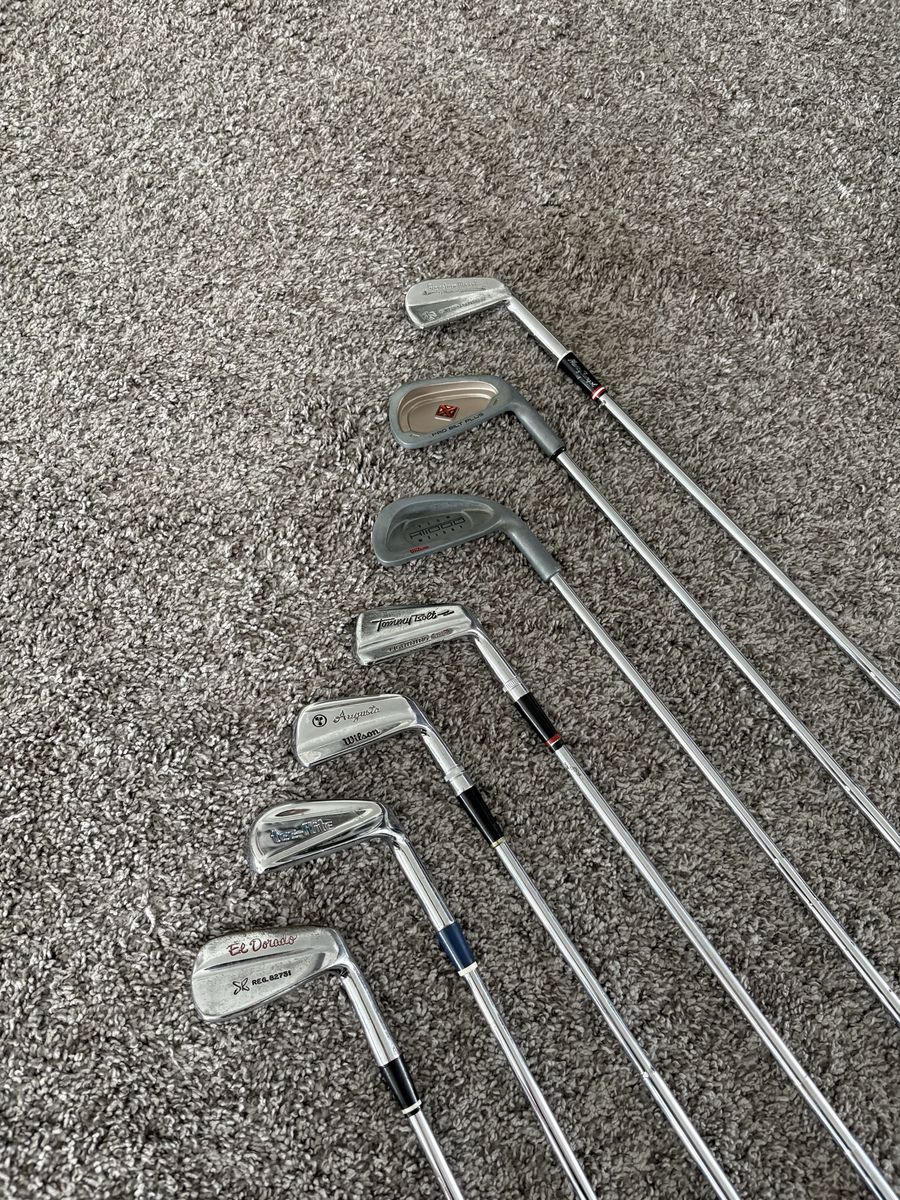 Assorted Golf Irons (7 Clubs) – Wilson, RAM, PowerBilt, Top-Flite