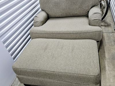 Oversized chair & a half with ottoman