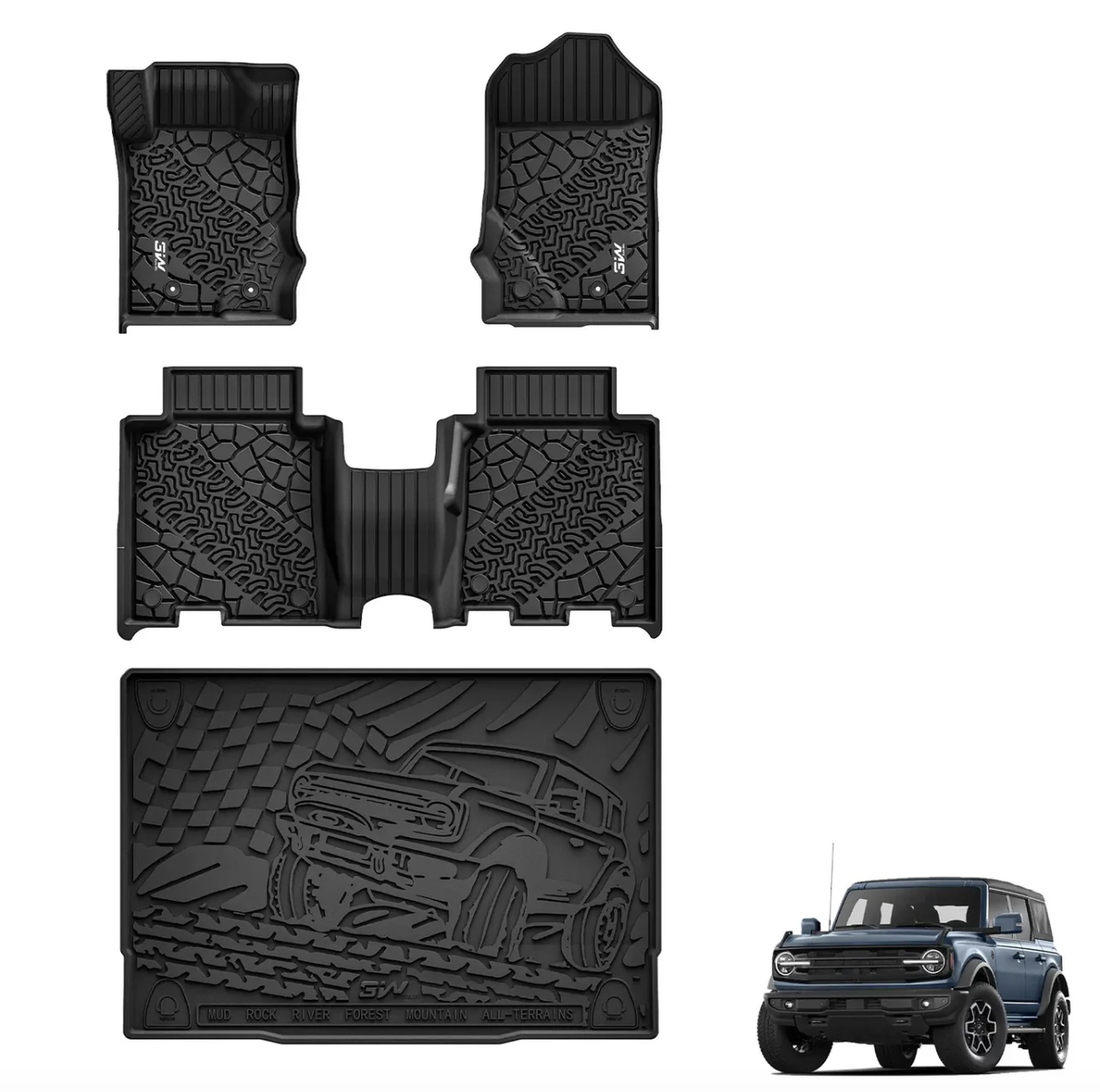 New in Box - 2021-2023 Ford Bronco Car Mats