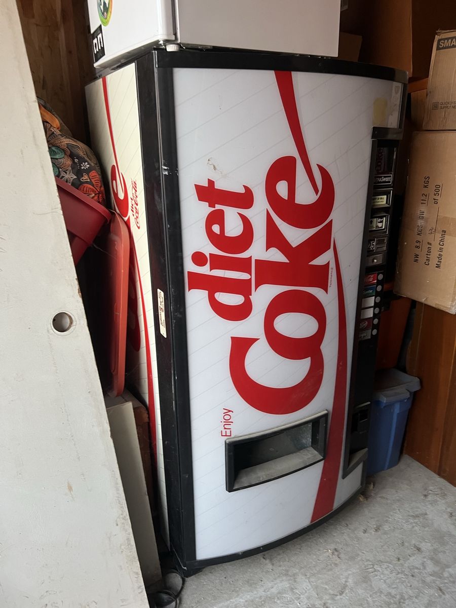 Vintage Diet Coke Commercial Soda Vending Machine