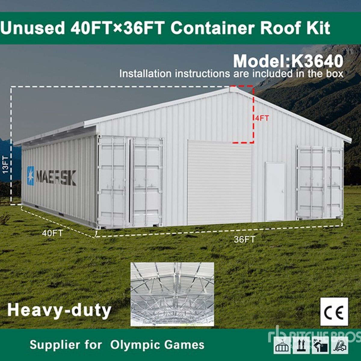 Shipping Container Roof Kits