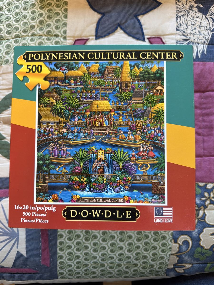 Bag never opened/factory sealed: Dowdle Polynesian Cultural Center 500-Piece Jigsaw Puzzle 16x20in - Land of Love