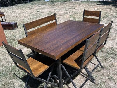 Dining table and chairs