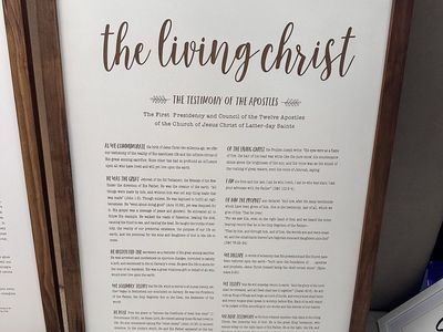 Framed “the living Christ”