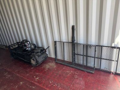 Ice fishing snow sled Snow Dog and loading ramp