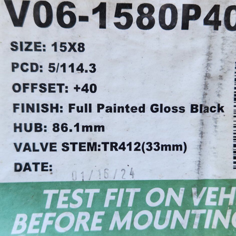 ((( 1 ))NEW VALOR 15X8 5/114 BEADLOCK