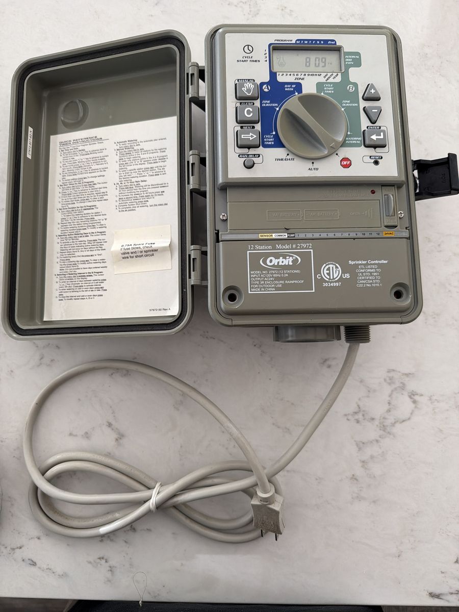 Orbit 12-Station Outdoor Sprinkler Irrigation Timer/Controller – Model 27972