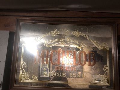 Beer Mirror's, Tins, & Lights.