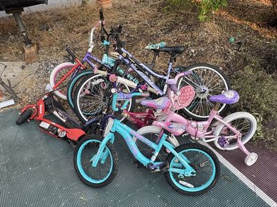 Assorted Kids' Bicycles and Razor Scooters Lot - For Parts or Repair