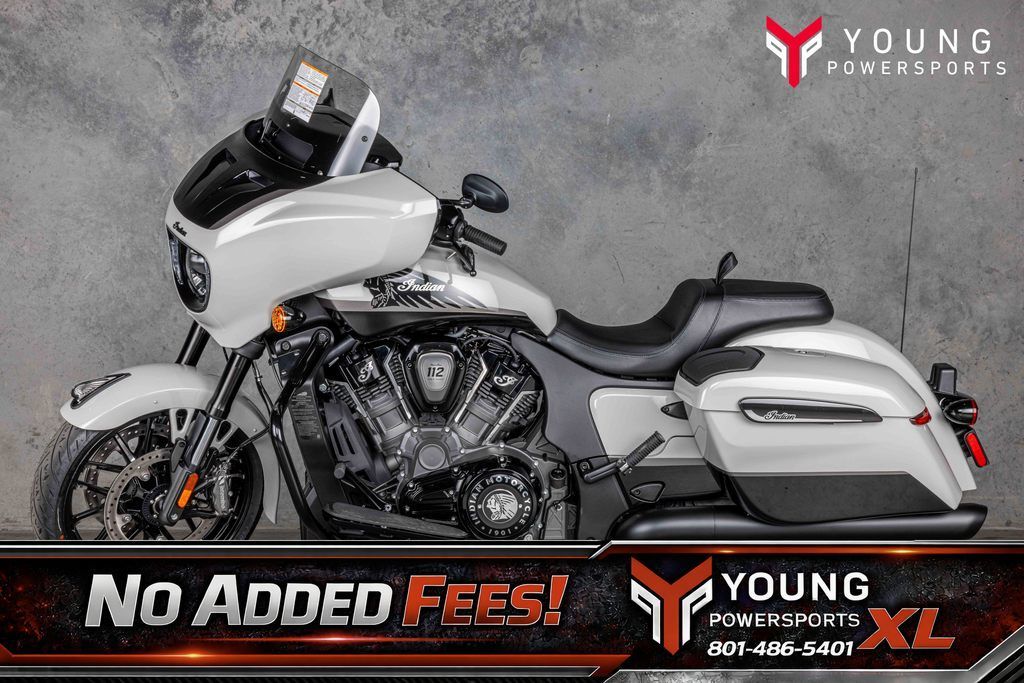 2026 Indian Motorcycle® Chieftain® PowerPlus Dark Horse® 112 w/PowerBand Chalk with Black Metallic