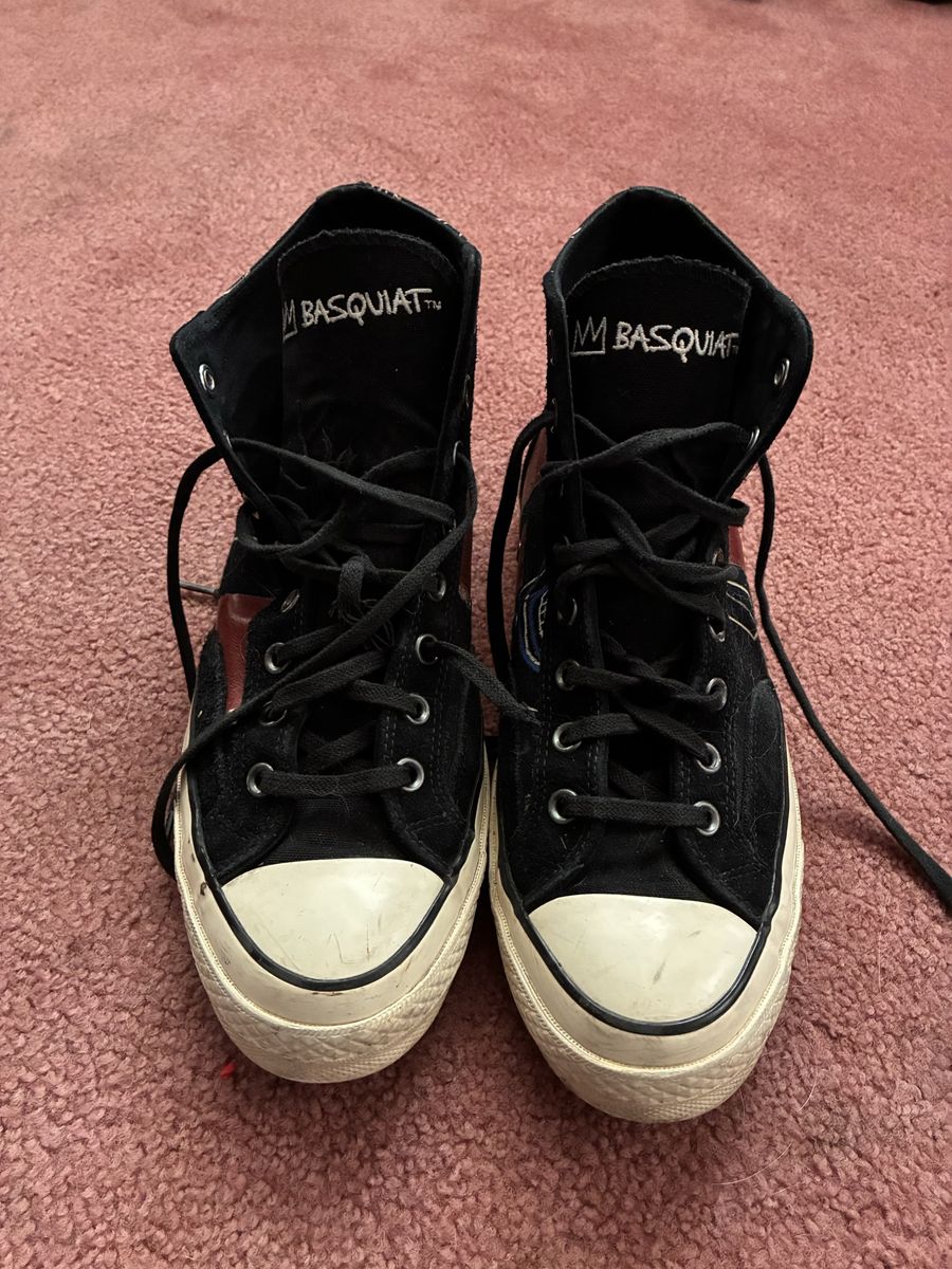 Converse x Jean-Michel Basquiat High Tops – Size Men’s 9, Women’s 11