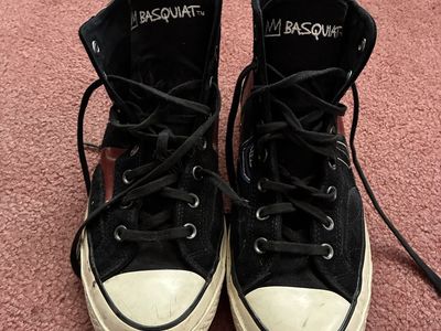 Converse x Jean-Michel Basquiat High Tops – Size Men’s 9, Women’s 11