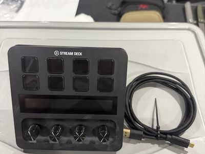 Stream Deck Plus Live Content Creation Controller with LCD Touch Strip and Control Knobs