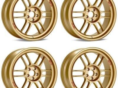 Enkei RPF1 17x9 +45 offset with 5x100 bolt pattern in GOLD 3797908045GG Subaru WRX STI FRS Scion FR-S BRZ Toyota 86 GR86