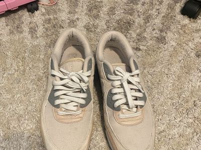 Nike Air Max 90 Light Bone/Coral/Gray DA1641-201 US Men's 10.5 Running Shoes