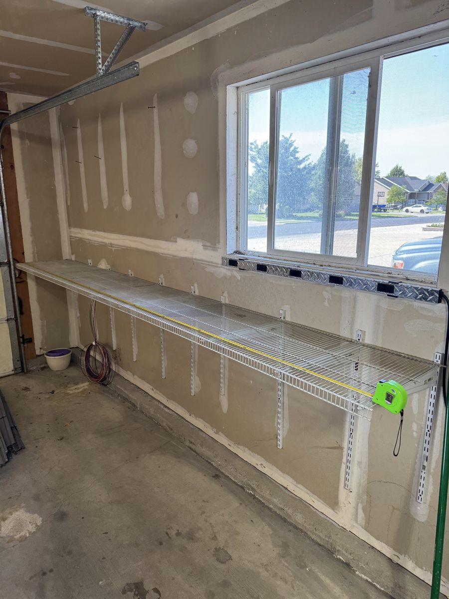 ClosetMaid Wire Shelving Lot - Garage Closet Storage w/ Brackets