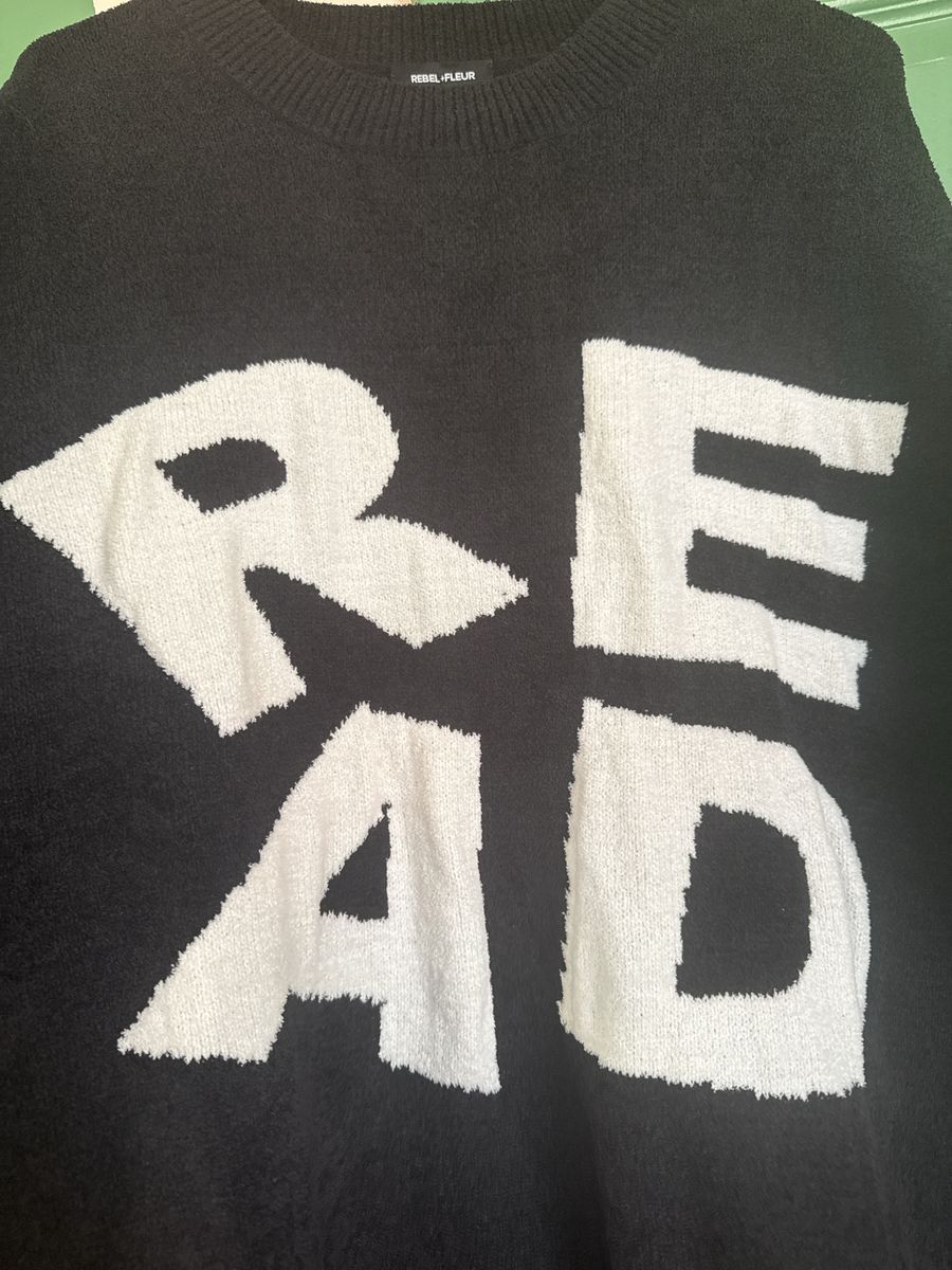 Black and white sweater
