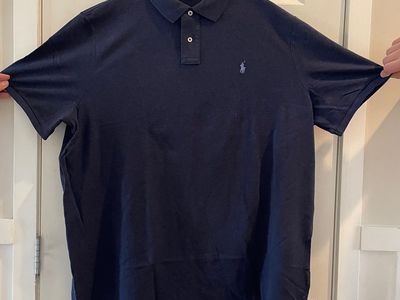 Polo Ralph Lauren Men's Classic Fit Golf Shirt - Dark Blue Heather - Size XXL, Cotton