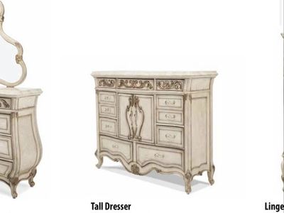 Michael Amini Tall Dresser *Damaged