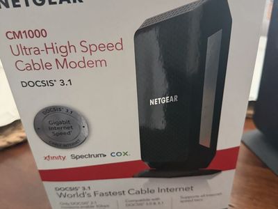 NETGEAR CM1000 Ultra-High Speed Cable Modem DOCSIS 3.1 Gigabit Internet