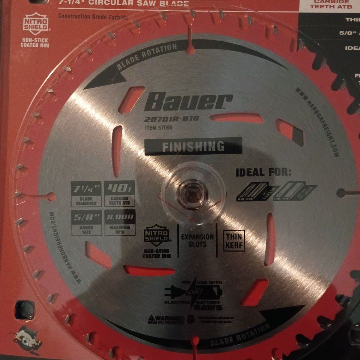New Bauer Sawblade