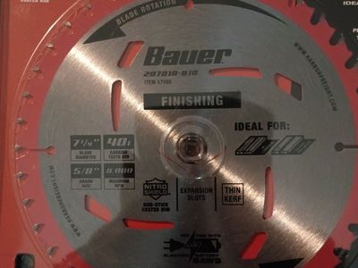 New Bauer Sawblade