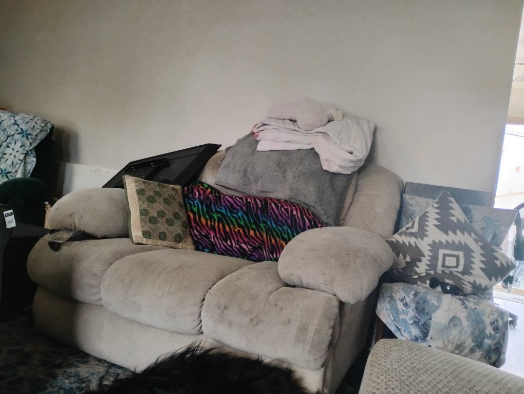 white recliner
