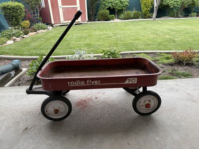 Antique Red Flyer Wagon