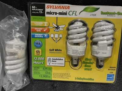 Mini CFL Light Bulbs 13W For 60W Replacement