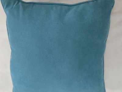 Pier 1 Imports Blue Decorative Throw Pillow - Excellent Condition 16" x 16"