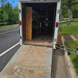 Secure 5x10 Enclosed Trailer with ramp door
