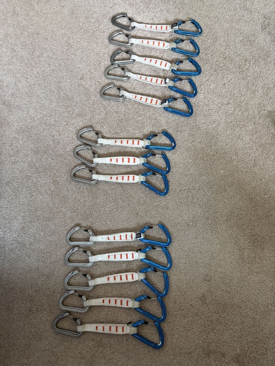 Petzl Ange Finesse Quickdraws x13 (17cm, Ange S on top, Ange L on bottom)