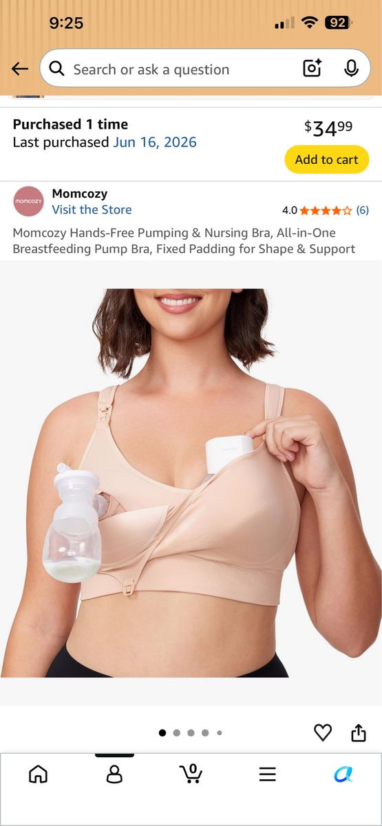 Pumping and Nursing Bra
