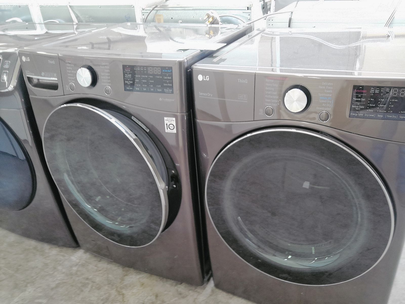 LG Front Load Washer and Dryer Set~Black Stainless Steel~Guaranteed