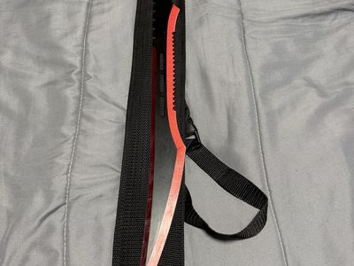 Snake Eye Tactical Black and Red Machete Sword with Sheath