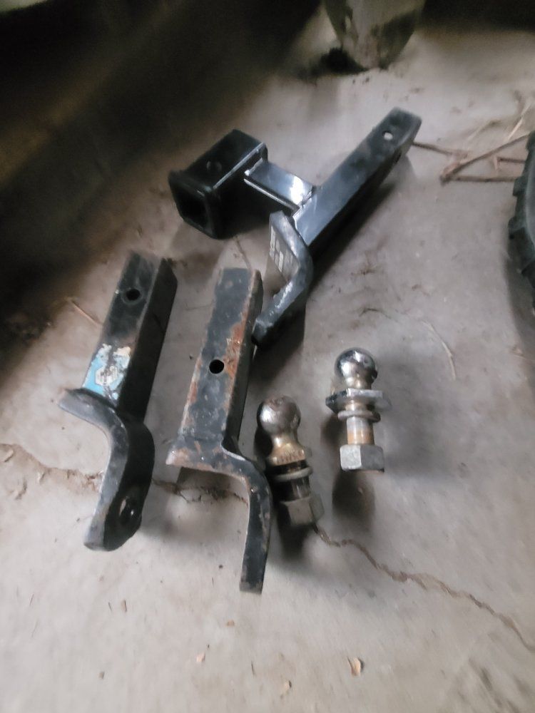 Assorted Trailer Hitch Receiver and Ball Mounts -