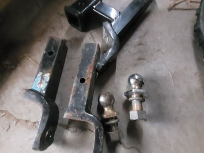 Assorted Trailer Hitch Receiver and Ball Mounts -