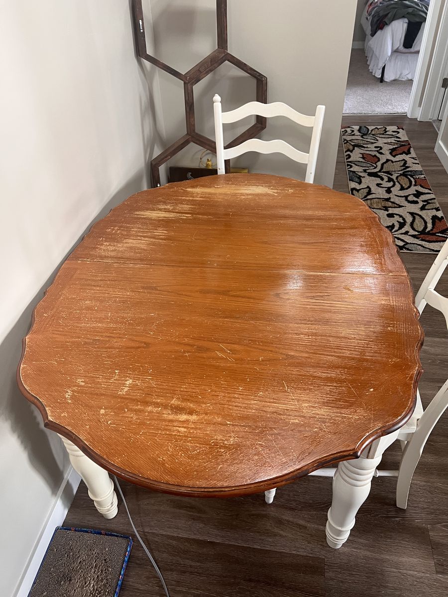 Dining room table with leaf