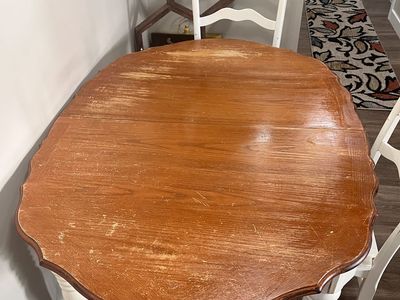 Dining room table with leaf
