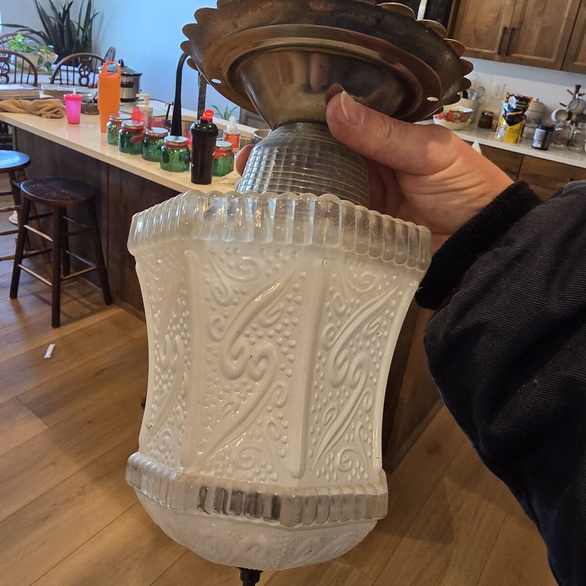 vintage flush mount light