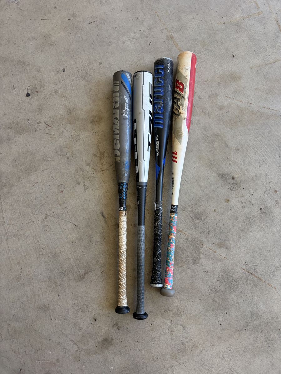Demarini, True, Marucci, and Easton Baseball Bats - Various Sizes & Models