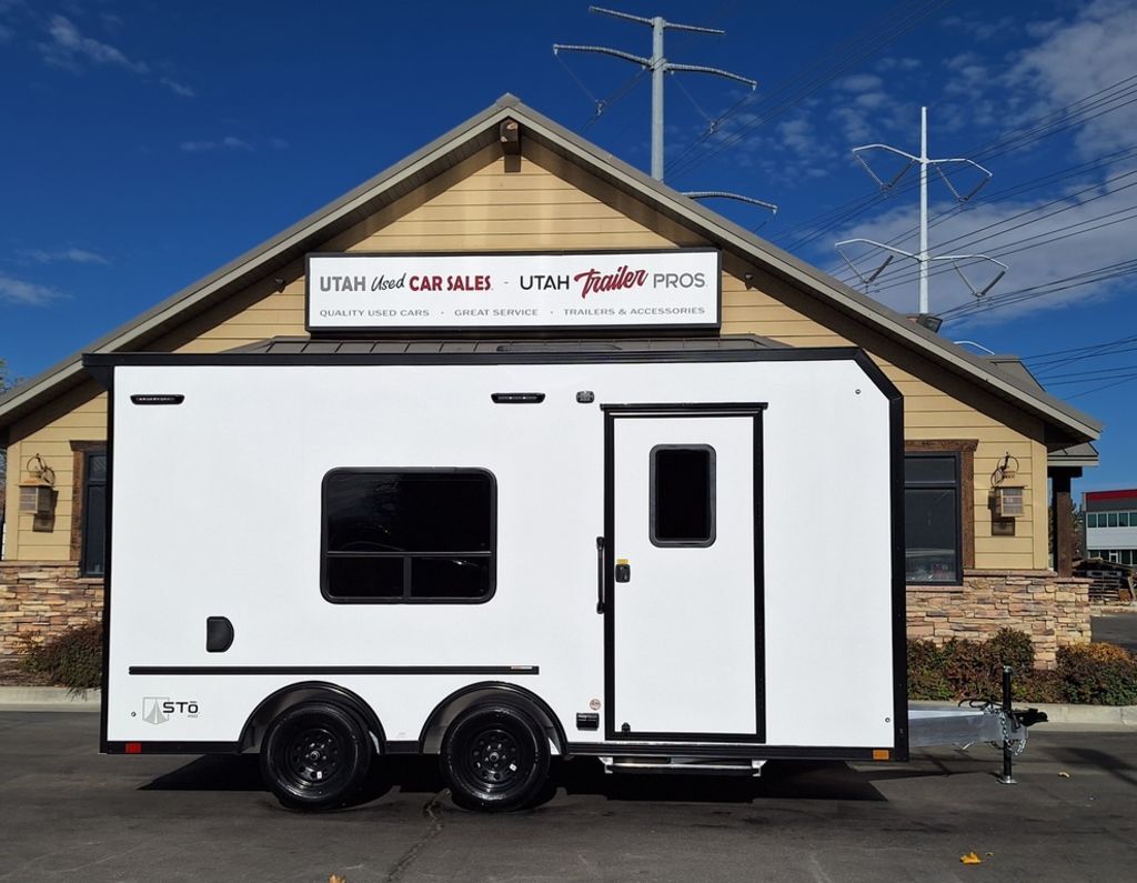 8x16 / 8.5x16 Sto 450 Toy Hauler Travel Trailer Enclosed All Aluminum, A/C ATC Trailers 2026