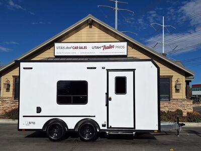 8x16 / 8.5x16 Sto 450 Toy Hauler Travel Trailer Enclosed All Aluminum, A/C ATC Trailers 2026